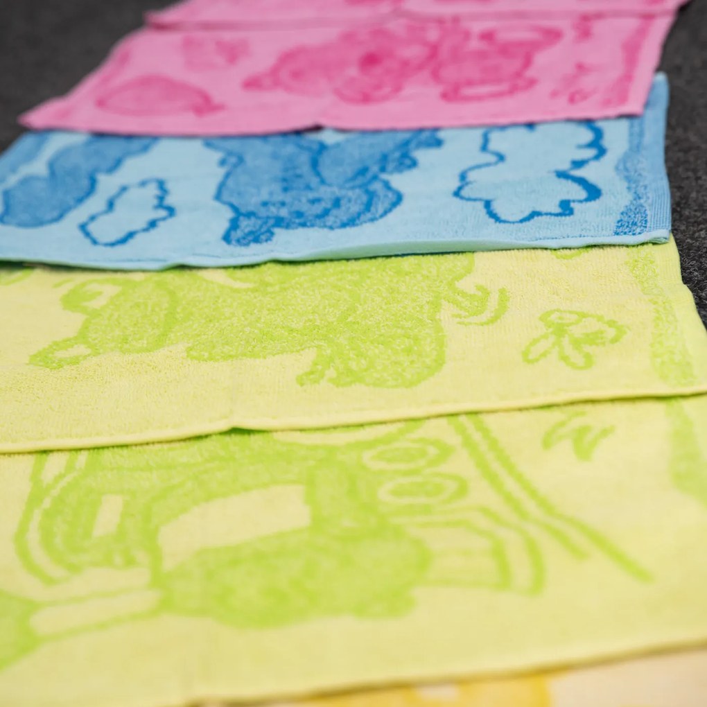 Gyerek törülköző BEBÉ cica rózsaszín 30x50 cm