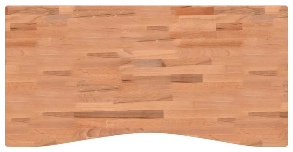 tömör bükkfa íróasztallap 110 x (50-55) x 2,5 cm