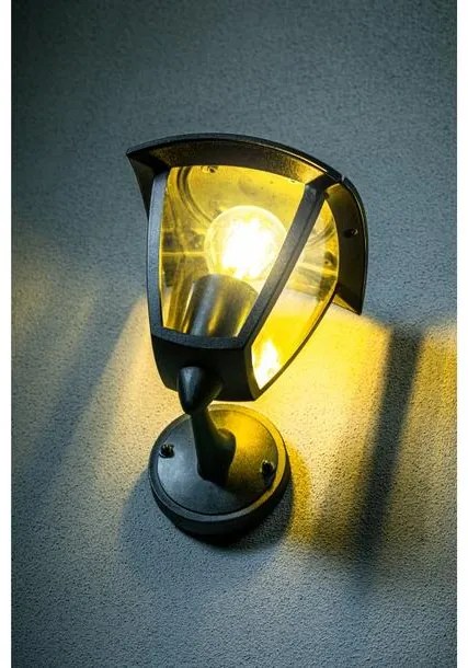 Lámpa Kerti lámpatest MARINA-AD, E27, MAX.20W, IP54, AC220-240V, 50-60Hz, felfelé sugárzó fény, fekete