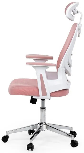 Irodai forgószék hintamechanikával, rózsaszín kárpittal. KA-K2031 PINK