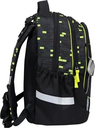 Iskolatáska, cipzáras, BELMIL Leisure Plus Neon Play, neon kontroller (BL3388731F)