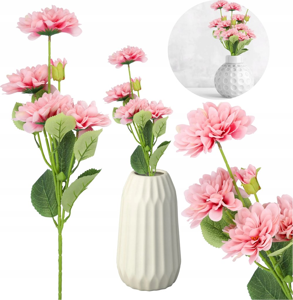 Mesterséges Virágok dália mesterséges levelek csokor a temetőbe, mint élő váza