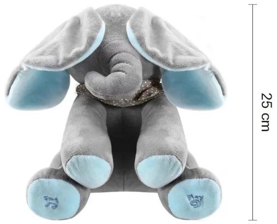 Interaktív éneklő elefánt - blue