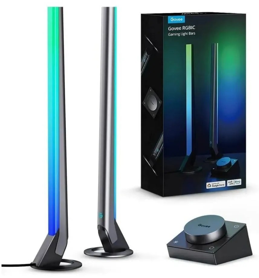 Govee Govee - KÉSZLET 2x Smart Gaming Wi-Fi LED RGBIC Panels + Smart Dual + távirányító GV0003