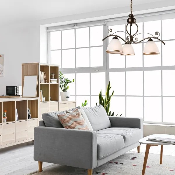 Csillár láncon RETRO II 3xE27/60W/230V