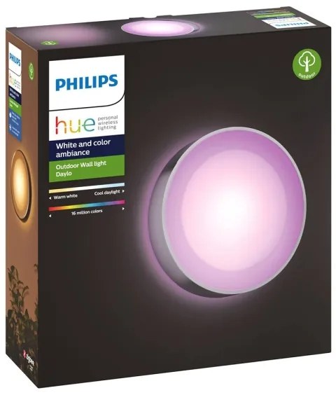Philips 17465/47/P7 - LED RGB Kültéri lámpa Hue DAYLO LED/15W/230V IP44
