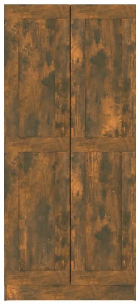 füstös tölgy színű fa fürdőszobaszekrény 82,5x30,5x185,5 cm