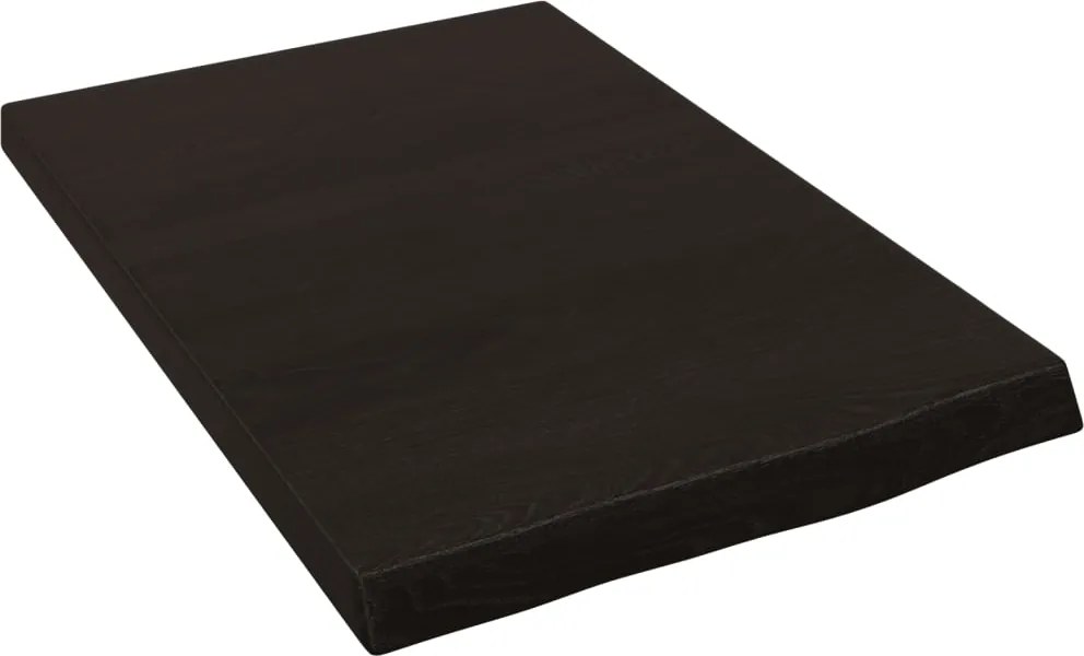 vidaXL sötétbarna kezelt tömör tölgyfa fali polc 40x60x(2-4) cm