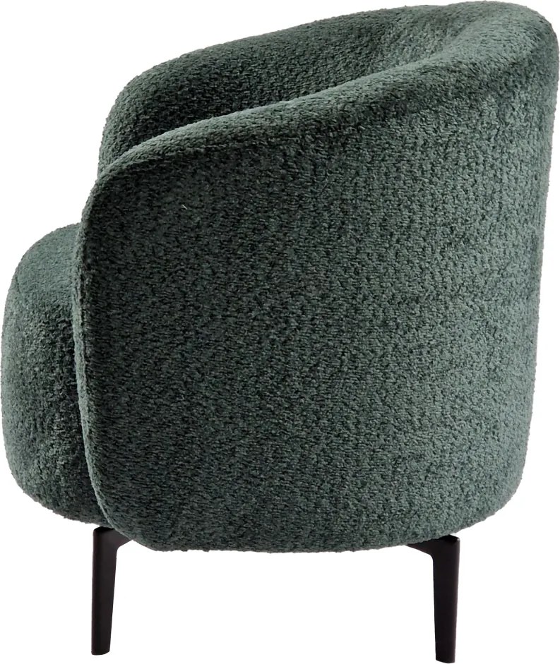 Fotel, zöld/fekete, PRESO