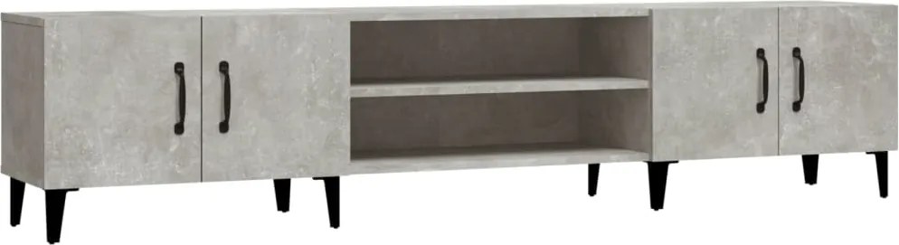 vidaXL betonszürke szerelt fa TV-szekrény 180x31,5x40 cm