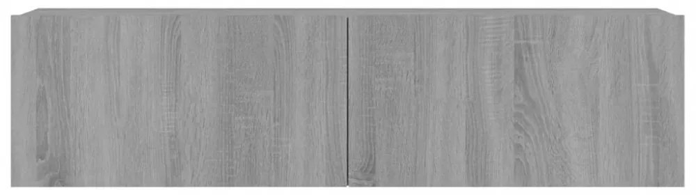 szürke sonoma színű szerelt fa TV-szekrény 120 x 30 x 30 cm
