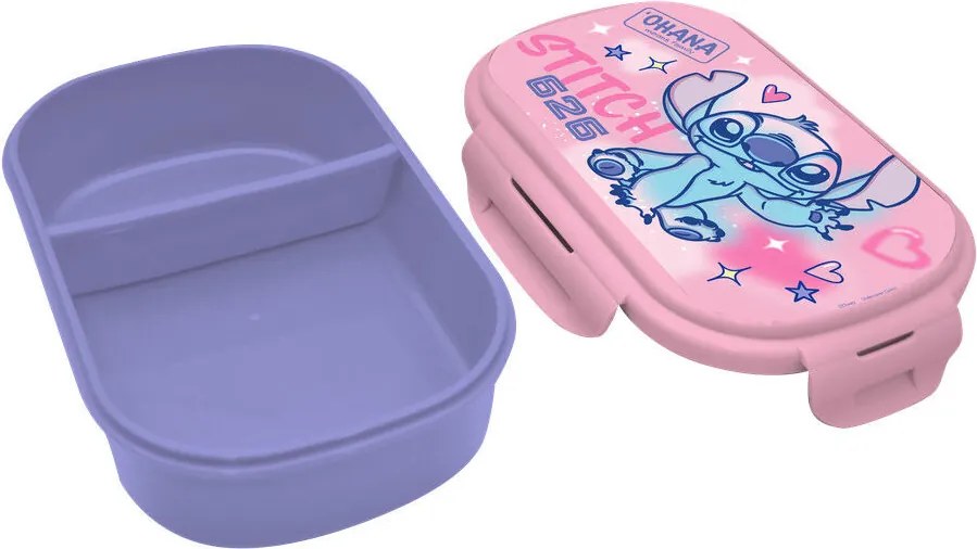 Disney Lilo és Stitch, A csillagkutya This World szendvicsdoboz + evőeszköz szett