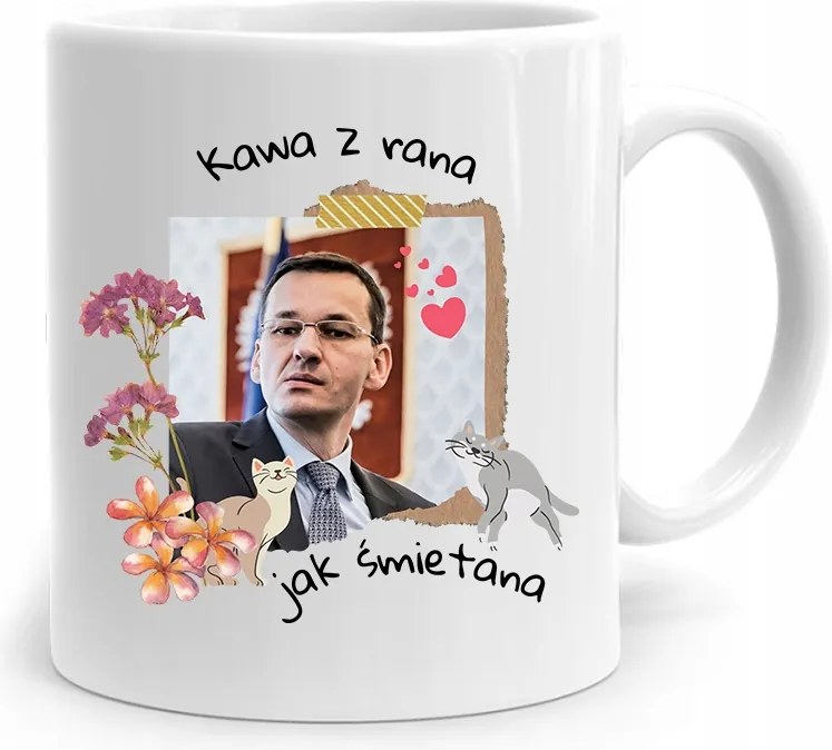 Bögre Politikus Miniszterelnök Mateusz Morawiecki Pis