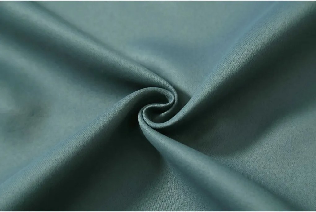 Kék-zöld OXFORD függöny 140x250 cm Felfüggesztés: Fém gyűrűk