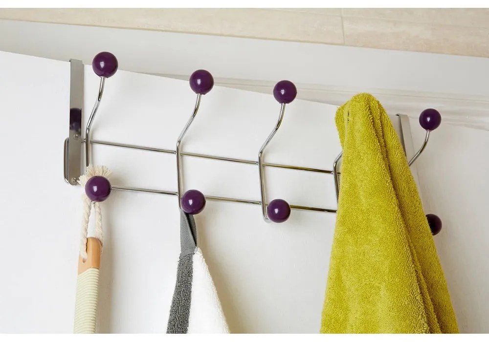 Borvörös-ezüstszínű fém ajtófogas 41 cm – Premier Housewares