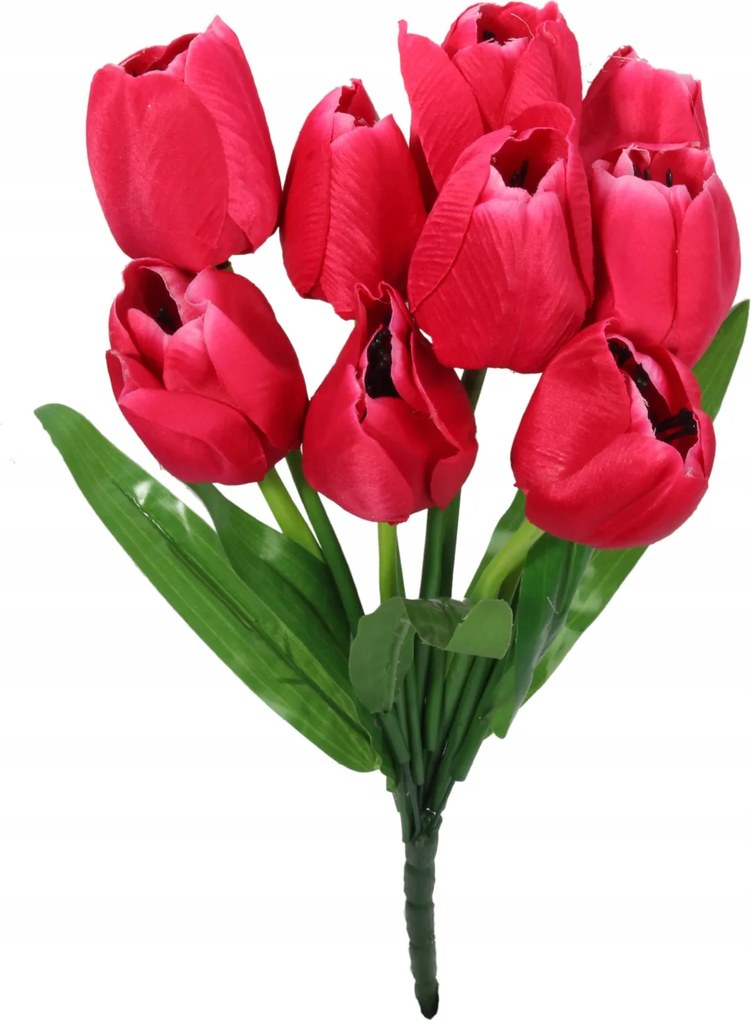 Csokor 9 Tulipán Rózsaszín művirág Goliat