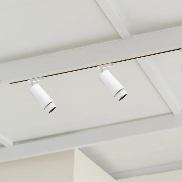 MICA 1xGU10/25W 230V fehér spot lámpa sínrendszerhez, 1 fázisú