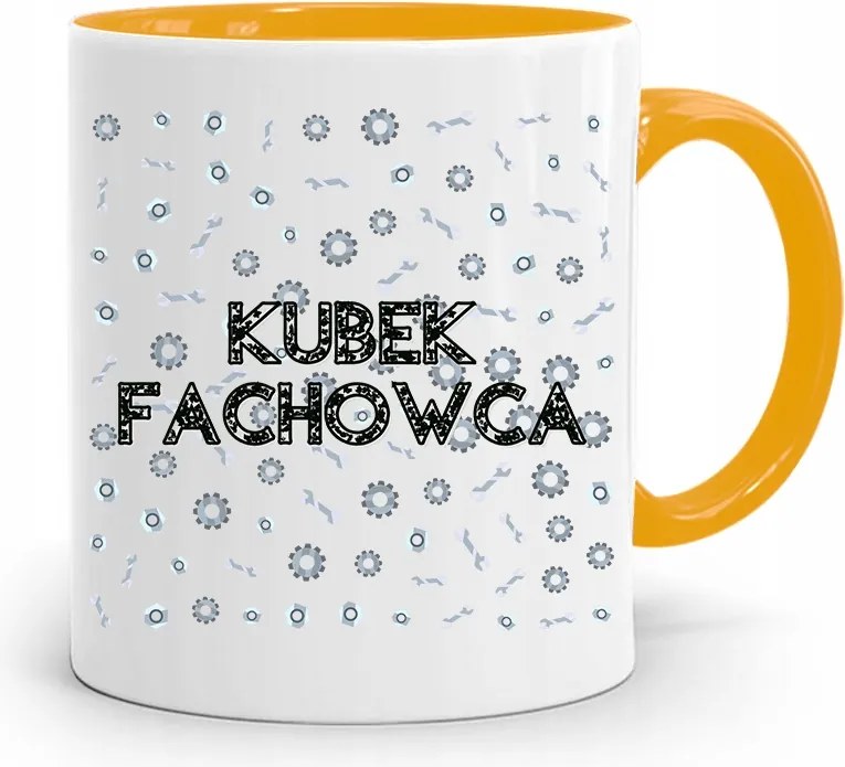 Sárga Építőipari Bögre Barkácsoló Ajándék fényképes nyomtatással