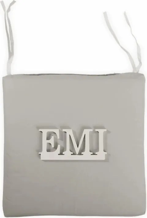 EMI világosszürke székpárna 40x40 cm