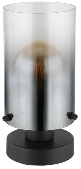 Globo 15907T - Asztali lámpa FLORENTINA 1xE27/40W/230V átm. 12,5 cm fekete