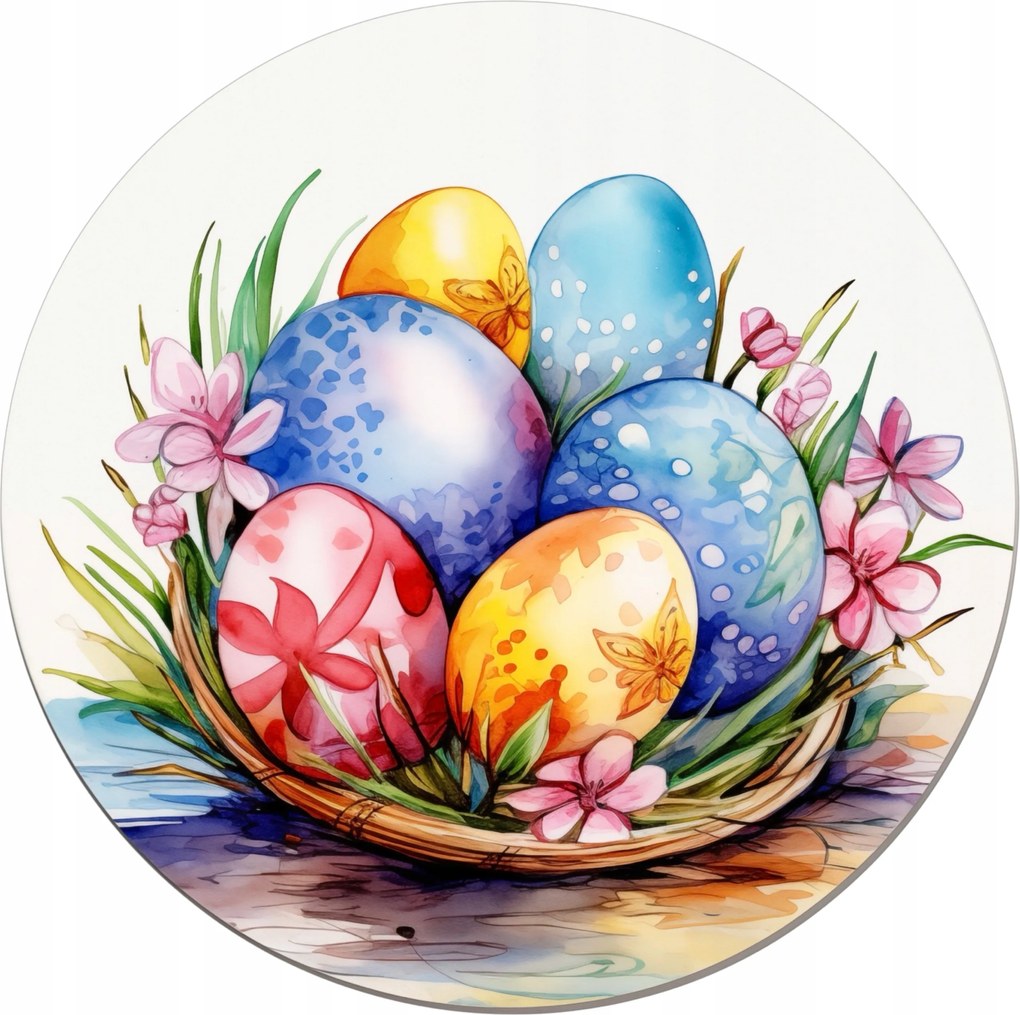 Kerámia poháralátét x4 Húsvéti húsvéti tojások Asztaldísz