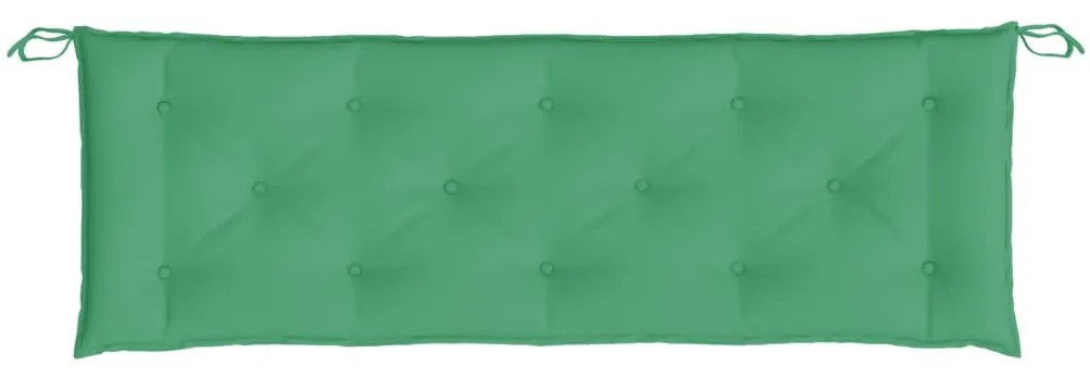 2 db zöld oxford szövet kerti padpárna 150 x 50 x 7 cm