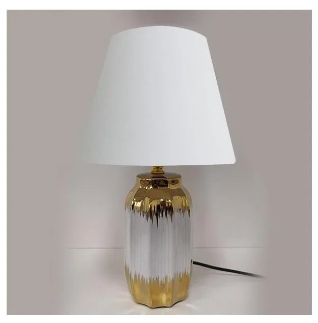 Asztali lámpa 1xE14/60W/230V fehér/arany