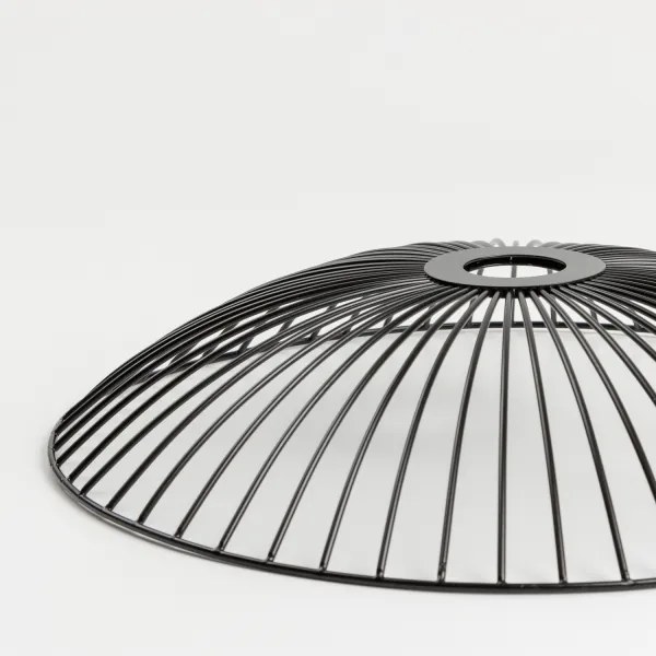 Brilagi - LED felületre szerelhető csillár CERIA WIRE 1xE27/40W/230V Ø 38 cm fekete/tölgy