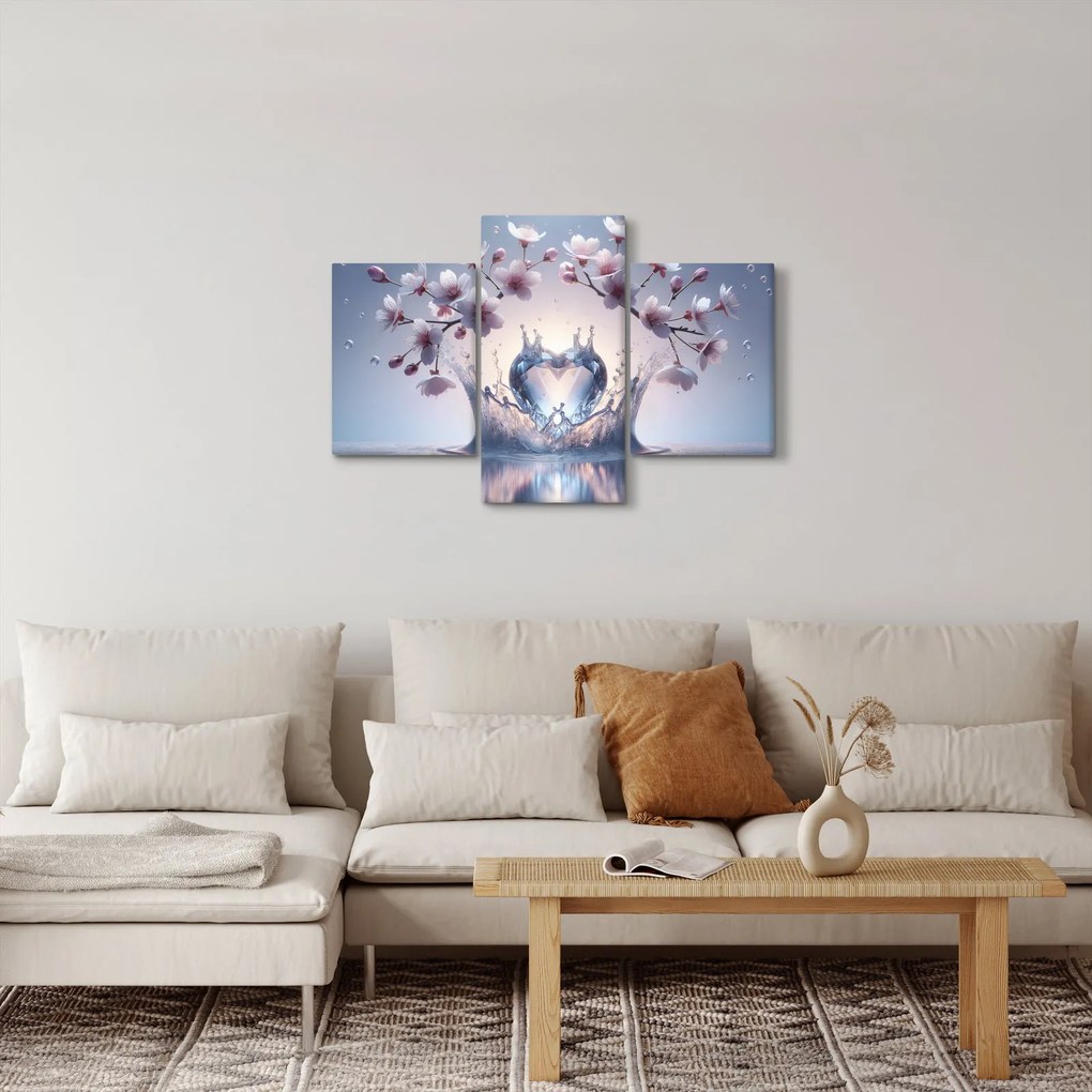 Kép - Gyémánt szív (90x60 cm)