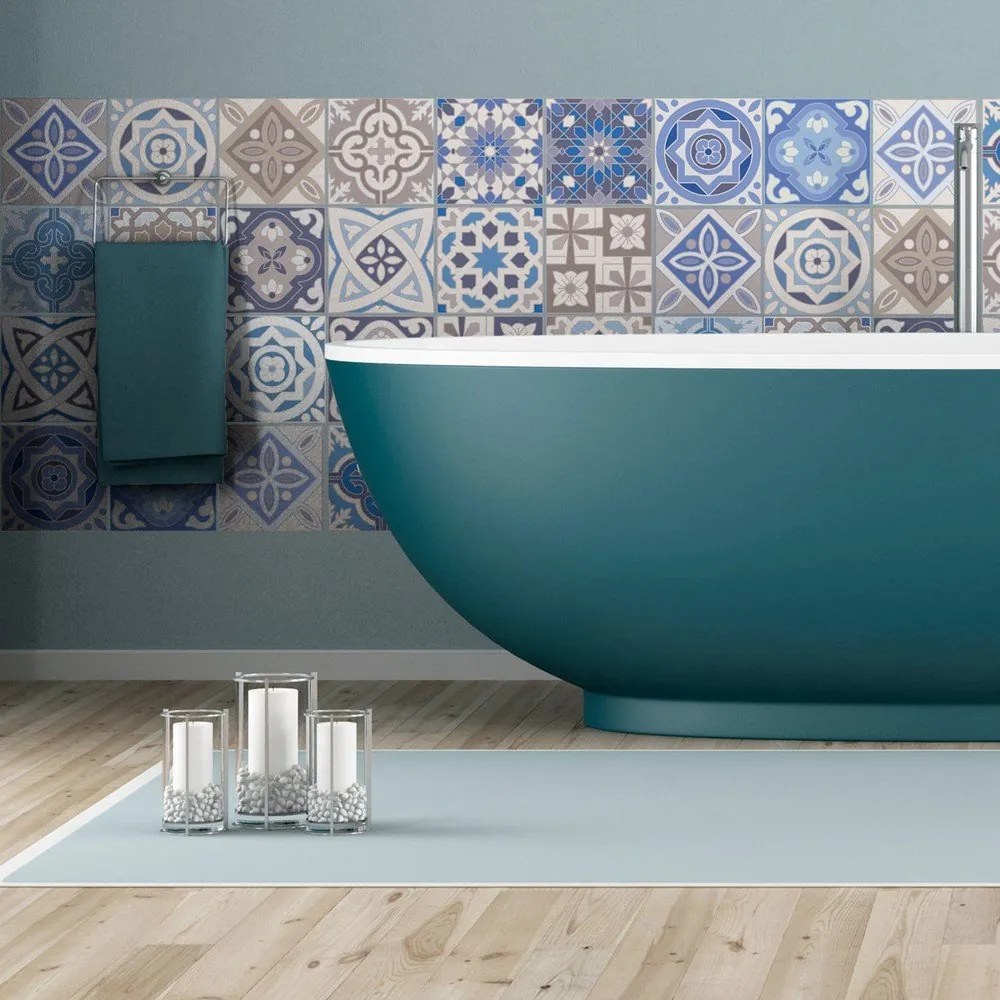 Honduras 24 részes dekoratív falimatrica szett, 10 x 10 cm - Ambiance