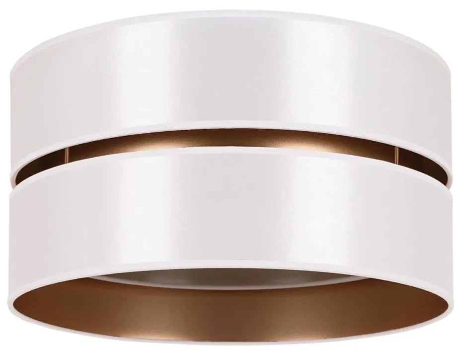 Duolla - Mennyezeti lámpa DUO 1xE27/15W/230V átm. 40 cm fehér/arany