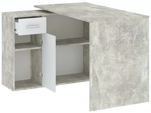 NASH Íróasztal Beton Színben. 120 cm.