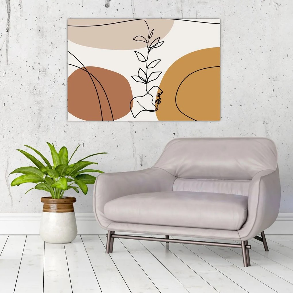 Kép - Boho formák (90x60 cm)