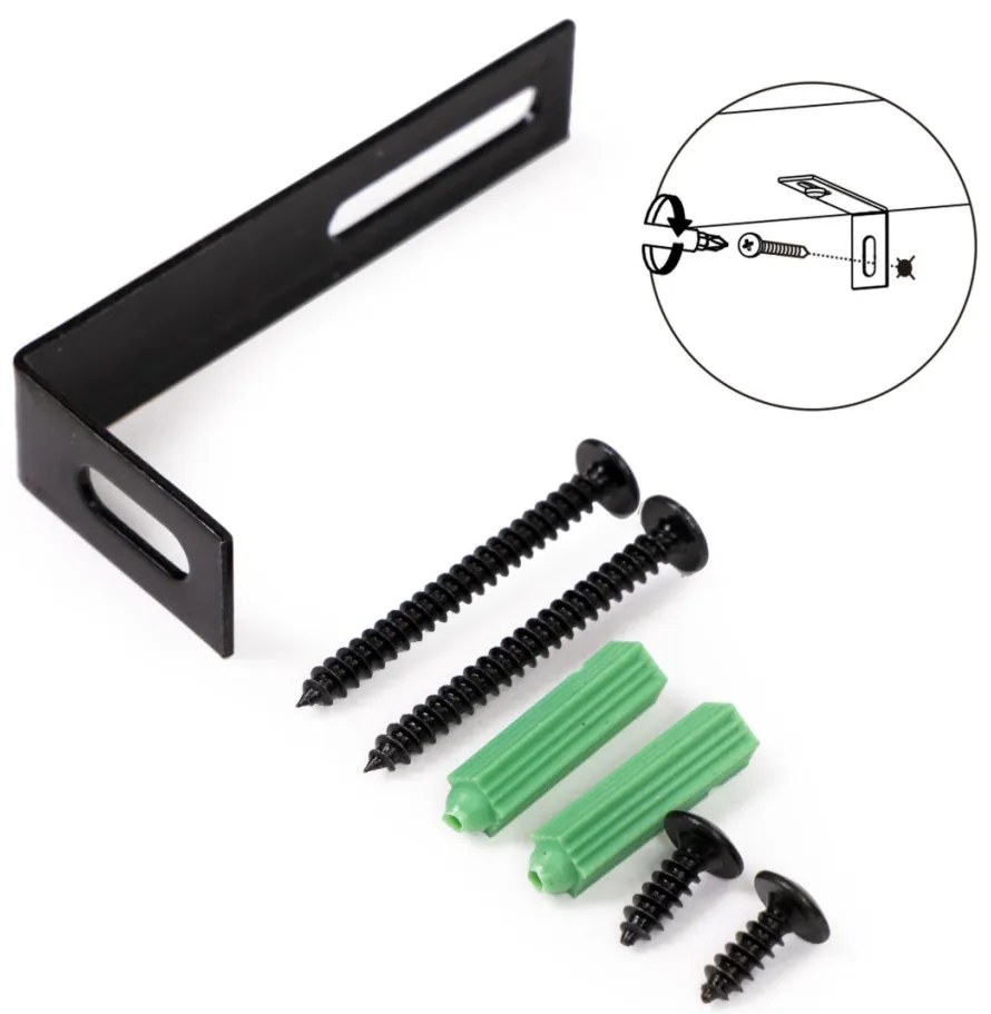 Intenso Home 5 szintes könyvespolc ajtóval 29 x 144cm (Aranytölgy) | Univerzális tároló állvány fém lábakkal