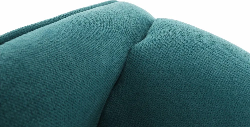 Kényelmes fotel, türkíz/bükk, BREDLY