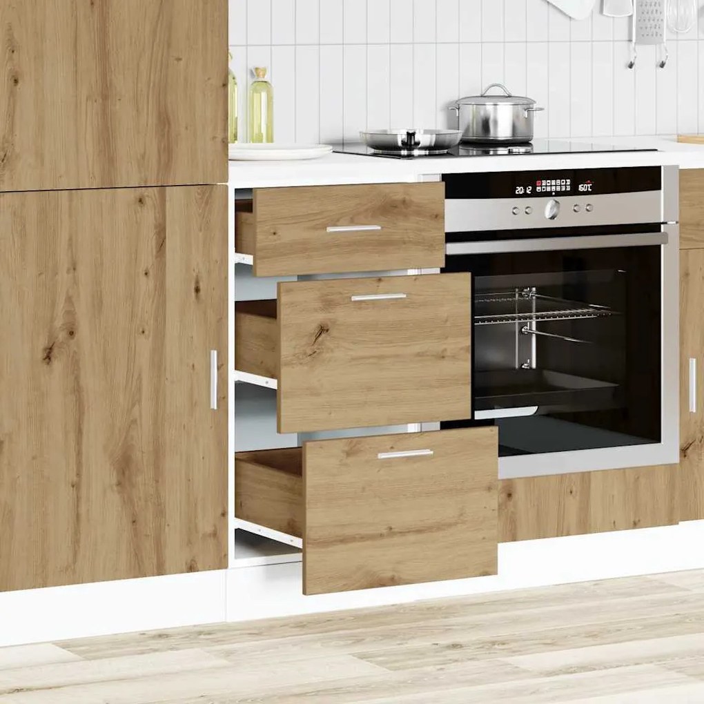 “Lyon” alsó szekrény Artisan tölgy Gépi úton előállított fa