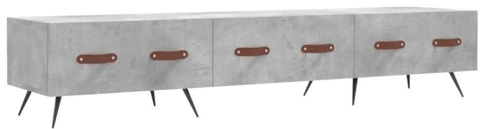 betonszürke szerelt fa TV-szekrény 150 x 36 x 50 cm