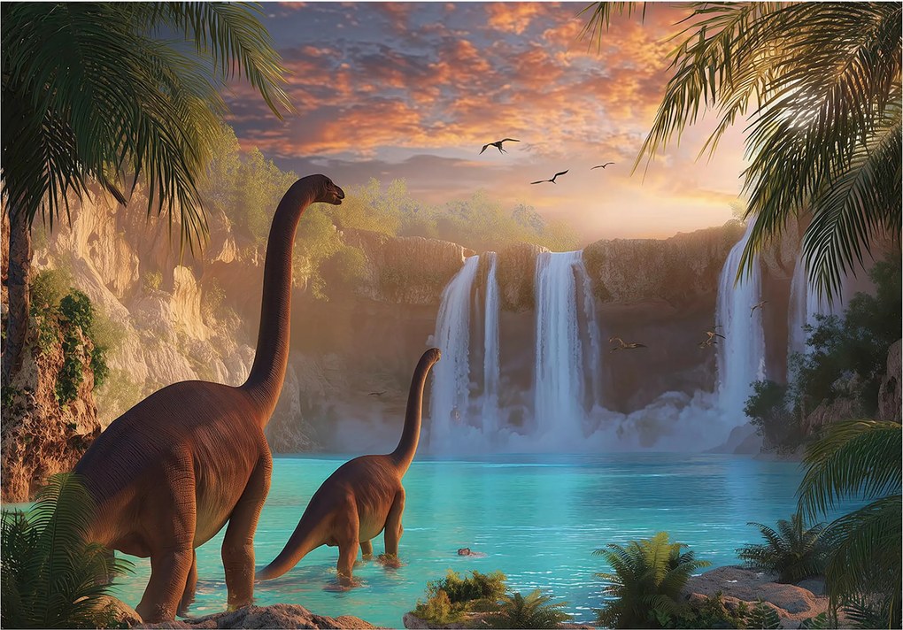 Fotótapéta Gyerekeknek Fiú Dinoszauruszok Tapéta Gyerekszobába 350x250