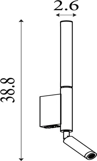 Searchlight 28127BK - LED spotlámpa ARCHITECT LED/7W/230V fekete