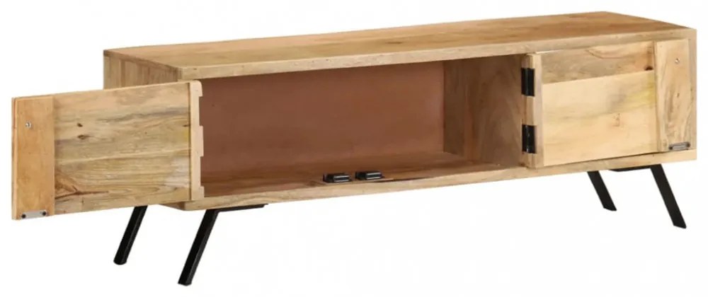 tömör mangófa TV-szekrény 110 x 30 x 40 cm