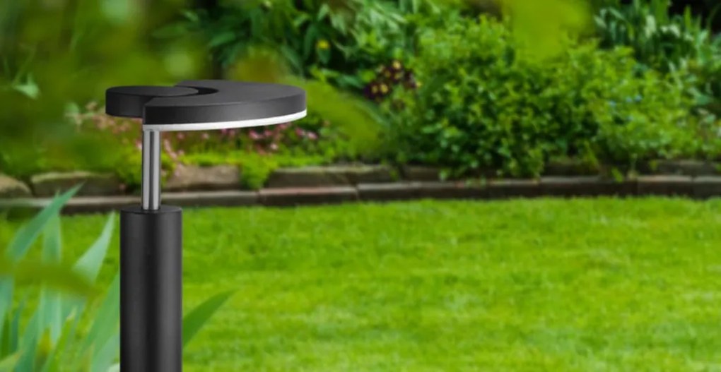 POLUX 208934 MODENA Modern Kültéri Állólámpa Fekete LED IP54
