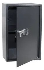 Bútorszéf elektronikus zárral, számbillentyűzettel és nyitókarral, 750 x 450 x 400 mm
