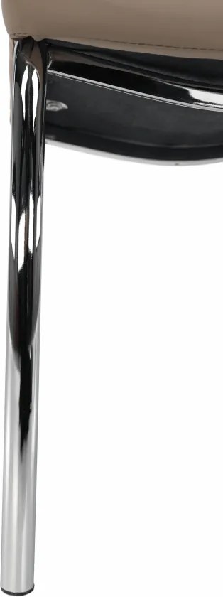 Étkezőszék, bézs/króm, GERDA NEW