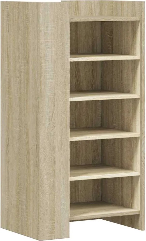vidaXL sonoma tölgy színű szerelt fa cipőszekrény 52 x 37,5 x 100 cm