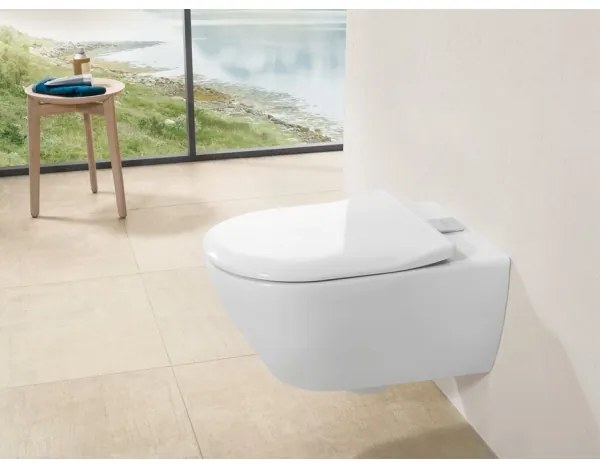 Villeroy & Boch 9M78S101 - SUBWAY 2.0 lassan záródó (SoftClose) fehér WC-ülőke