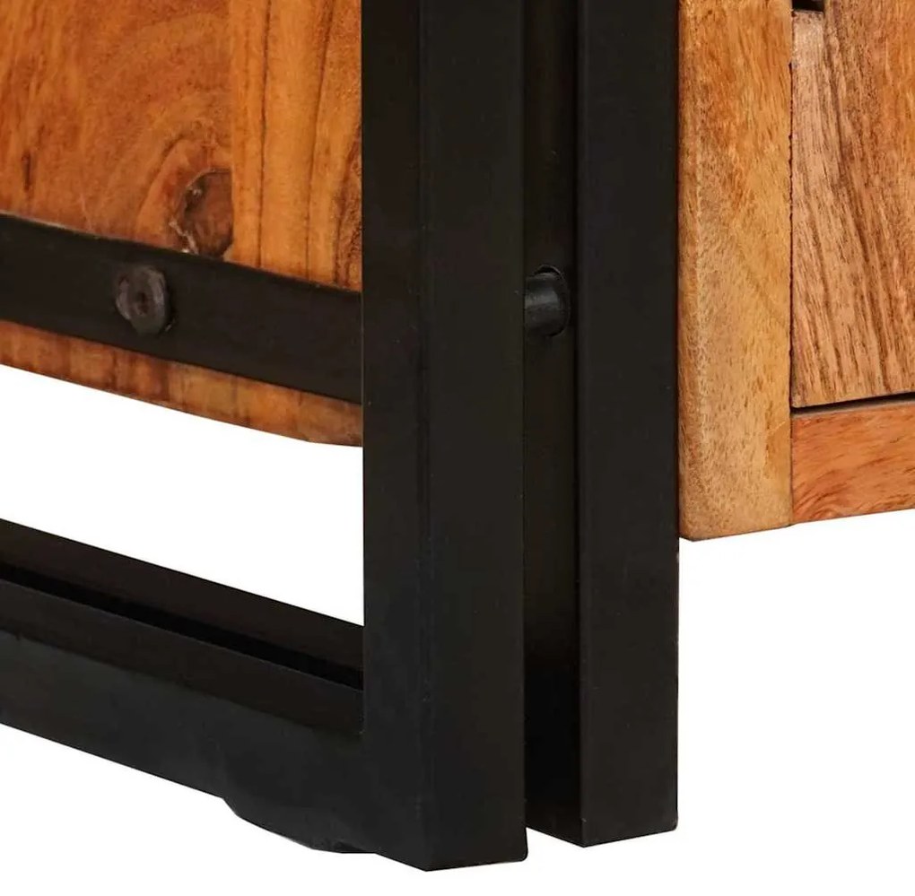 TV szekrény Barna 120 x 30 x 50 cm tömör akácfa
