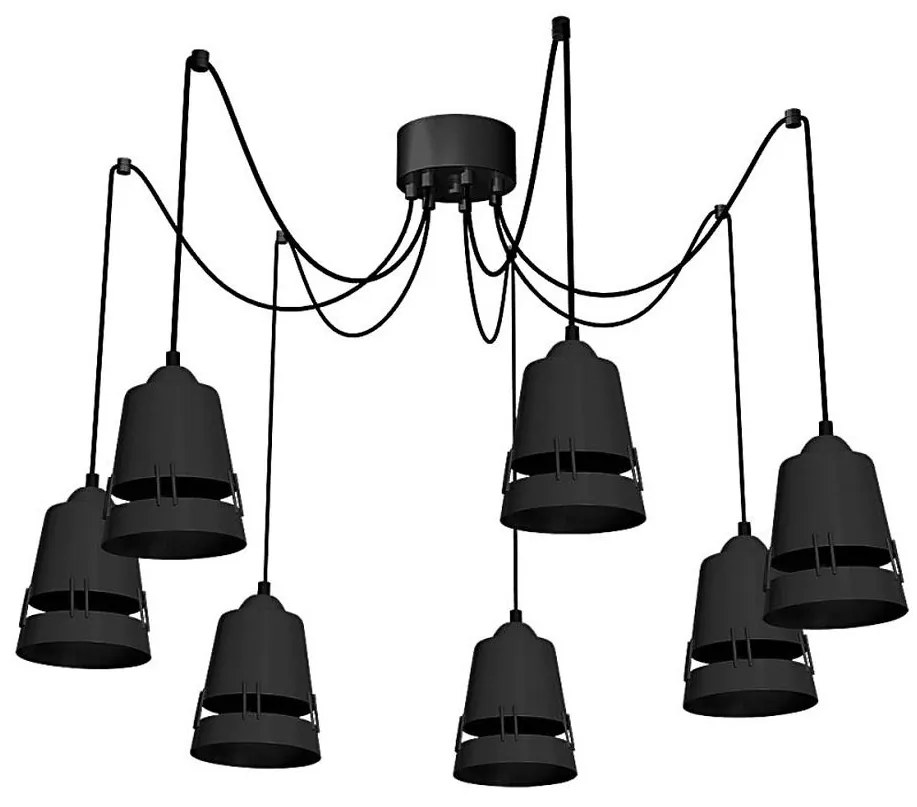 Csillár zsinóron WALET 7xE27/60W/230V pók