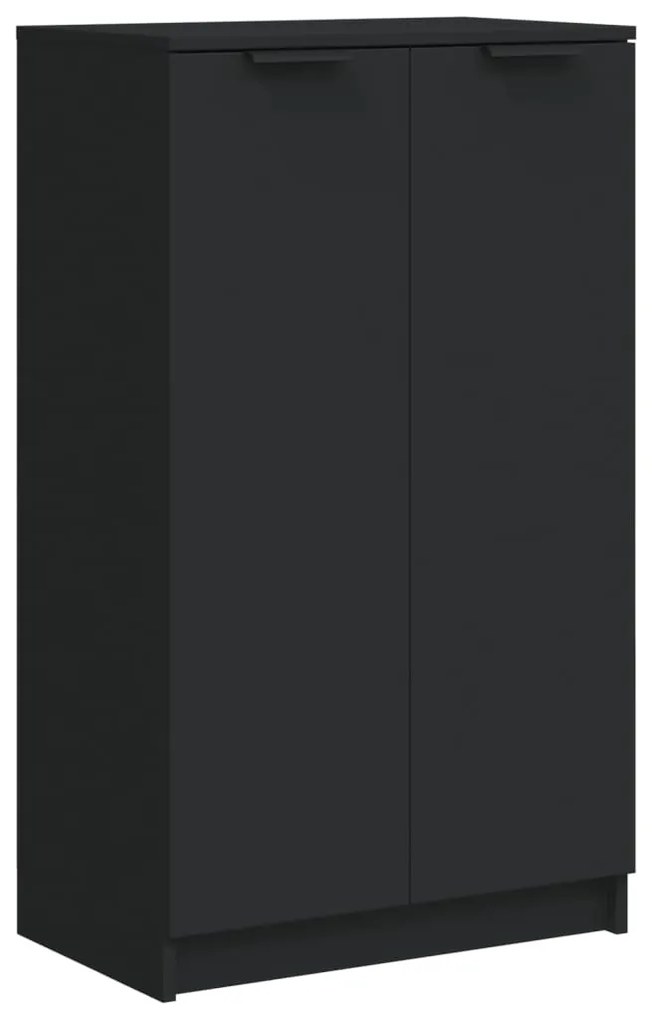 fekete szerelt fa cipőszekrény 59 x 35 x 100 cm