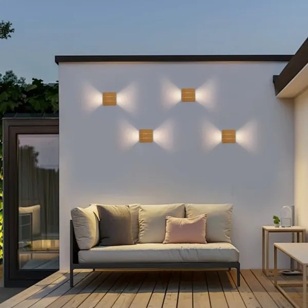 Immax 08522L - LED kültéri fali lámpatest LUXLINE LED/6W/230V 3000K IP54 tölgy