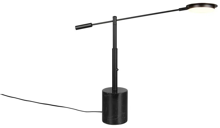Fekete LED asztali lámpa (magasság 65 cm) Fiore – Trio Select